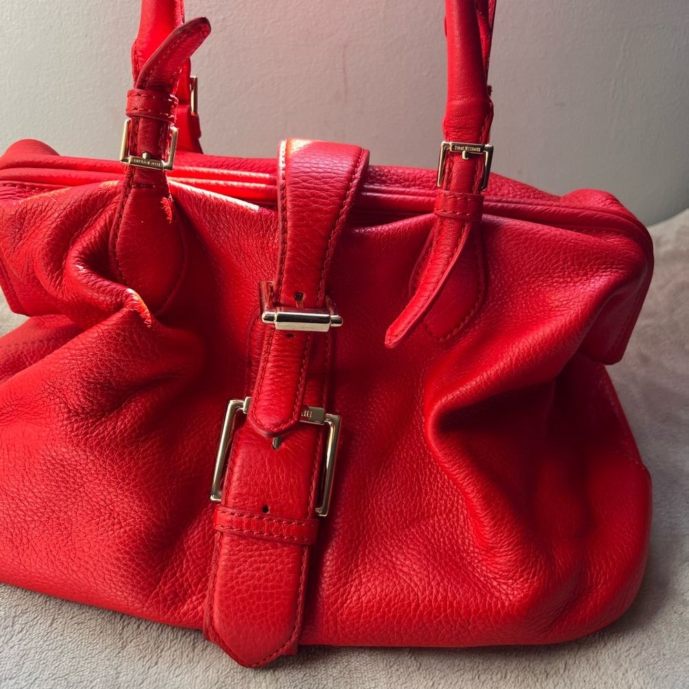 Isaac Mizrahi handbag leather red